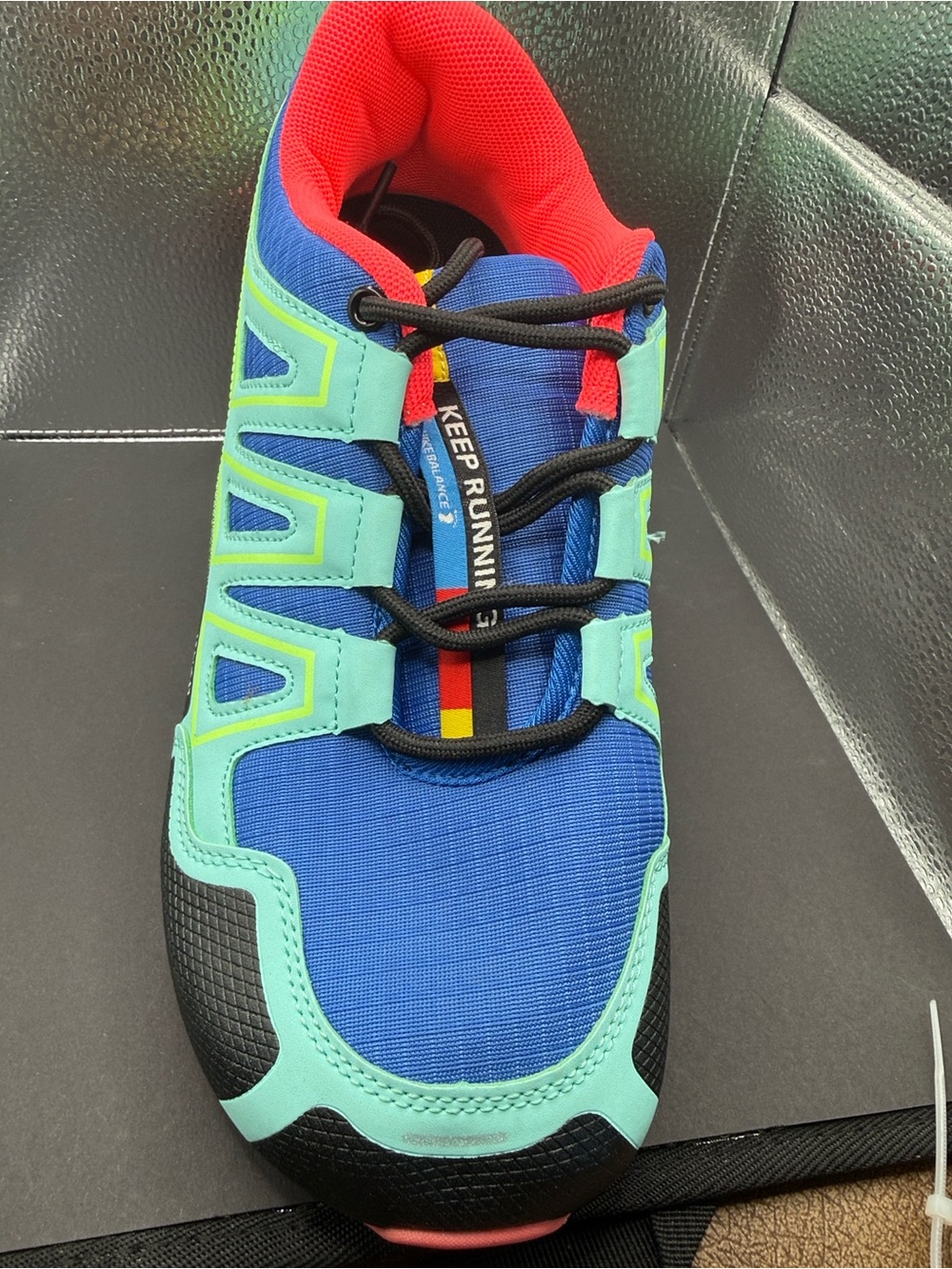 Keep Running Hike Balance Athletic Shoes Blue Mint Orange Men's Sz 9